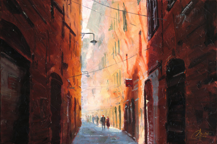 Acrylic Painting: Italian Scene